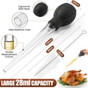 Premium Turkey Basters for Cooking – Baster Syringe for Hot Liquids – Meat and Food Injector – Essential Thanksgiving Cooking Tool – Turkey Baster