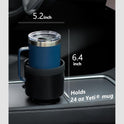Seven Sparta Car Cup Holder Expander with Adjustable Base, Compatible with Hydro Flasks 32/40 Ounce, Compatible with Yeti Ramblers 20/26/30 Ounce