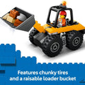 LEGO City Yellow Construction Wheel Loader Building Sensory Toy - Construction Vehicle Toy for Toddlers, Boys and Girls, Ages 4+ - Educational