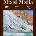 Mixed Media Sketchbook 9" x 12" - Multimedia Sketchbook Hardcover, Spiral Bound, 60 Sheets 98lb/160gsm Mixed Media Paper, Watercolor Sketch Books for