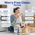 Earth Breeze Laundry Detergent Sheets Fresh Scent - 60 Loads Eco Liquidless Soap - Travel-Friendly for Hot & Cold Cycles, Tackles Tough Stains