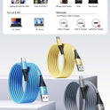 USB C Cable 10FT 3Pack Fast Charging Nylon Braided Long Type C Charger Cable for Samsung Galaxy S24 S23 S22 S21 S10 S9 S8 A02s A03s A11 A12 A13 A14
