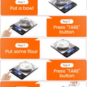 Food Scale -33lb Digital Kitchen Scale for Food Ounces Grams Rechargeable 304 Stainless Steel,Batteries and Type-C Charging | Perfect for Meal Prep