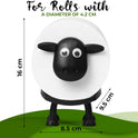 VELENTI Sheep Toilet Roll Holder, Free Standing Bathroom Set, 3D Printed, Funny Hilarious Black Sheep Loo Roll Holder, Tissue Paper Storage, Cute