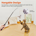 Potaroma Cat Toys Flapping Bird (No Flying), Lifelike Sandpiper Chirp Tweet, Rechargeable Touch Activated Kitten Toy Interactive Cat Exercise Toys