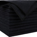 AIDEA Microfiber Cleaning Cloth Black 10PK, Microfiber Towels for Cars, Premium Wash Cloths, Dusting Cloth Lint Free Cleaning Rags for SUVs, House