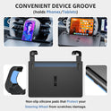 Steering Wheel Tray, Car Food Tray, Car Desk for Laptop, Multipurpose Car Table for Eating & Work, Adjustable Car Tray with Drawer and Anti-Slip