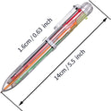 Favide 22 Pack 0.5mm 6-in-1 Multicolor Ballpoint Pen,6-Color Retractable Ballpoint Pens for Office School Supplies Students Children Gift,Kids Party