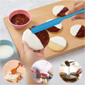HOTEC Heat Resistant 600℉ Food Grade Silicone Rubber Spatula Set for Baking, Cooking, and Mixing Non Stick Dishwasher Safe BPA-Free Multicolor Set of