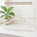 Utopia Home - Plastic Hangers 50 Pack - Space Saving Clothes Hanger - Durable and Strong Closet Organizers and Storage Makes It Ideal Stocking