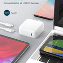 Charger for MacBook Air MacBook Pro 13 14 15 16 inch 2025 2024 2023 2022 2021 2020, M1 M2 M3 M4 Laptop 70W USB C Power Adapter, iPad, LED, 6.6FT