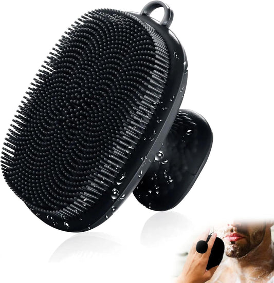 Face Scrubber, Silicone Face Scrubber for Men Facial Cleansing Brush Silicone Face Wash Brush Manual Waterproof Cleansing Skin Care Face Brushes for