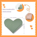 Leather Heart Bookmarks - Winjeto 6 Pieces Cute Corner Page Book Marks for Teachers Students Book Reading Lovers, for School Office Home Supplies