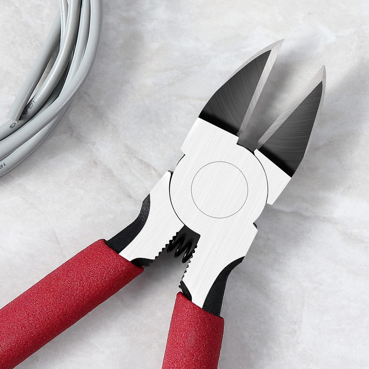 IGAN-P6 6-inch Ultra Sharp & Powerful Side Cutter Clippers with Longer Flush Cutting Edge, Ideal Wire Snips for Crafting, Floral, Electrical & Any
