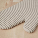 KITCHENAID Ribbed Soft Silicone Oven Mitt 2-Pack Set, 7.5"x13", Milkshake