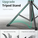 SENSYNE 62" Phone Tripod & Selfie Stick, Extendable Cell Phone Tripod Stand with Wireless Remote and Phone Holder, Compatible with iPhone Android