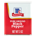 McCormick Pure Ground Black Pepper, 3 oz