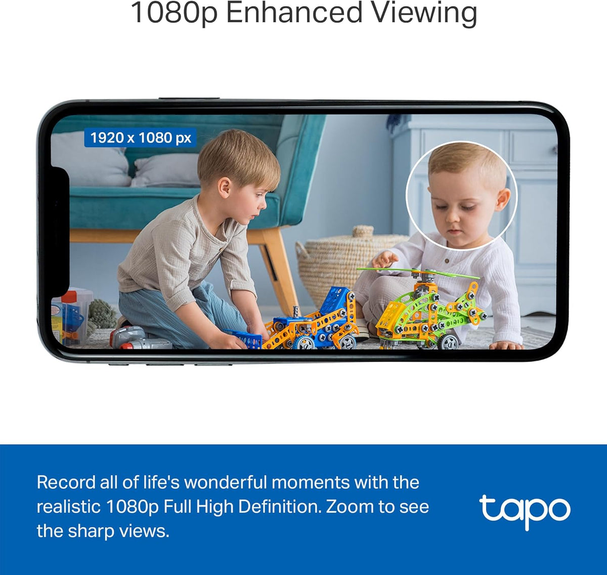Tapo 1080P Indoor Security Camera for Baby Monitor, Pet Camera w/Motion Detection, 2-Way Audio, Night Vision, Cloud & SD Card Storage, Works w/Alexa