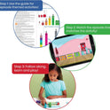hand2mind MathLink Cubes Numberblocks 1-10 Activity Set, 30 Preschool Learning Activities, Counting Blocks, Linking Cubes, Educational Toys for Kids