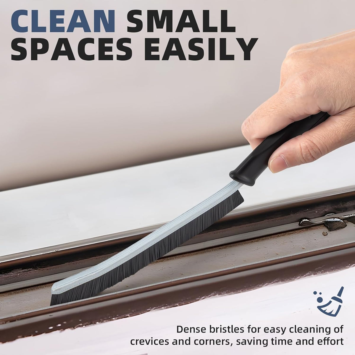 Hard Bristle Crevice Cleaning Brush - Cleaning Tools for Household Use, Multifunctional Gap Cleaning Supplies for Kitchen, Bathroom, Toilet, Window