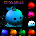 Baby Bath Toys, Toddler Bath Toys for Kids Ages 1-3, Stocking Stuffers 1 2 3 Year Boy Girl Gifts, Infant Baby Toy 6-12-18 Months, Light Up Whale Bath
