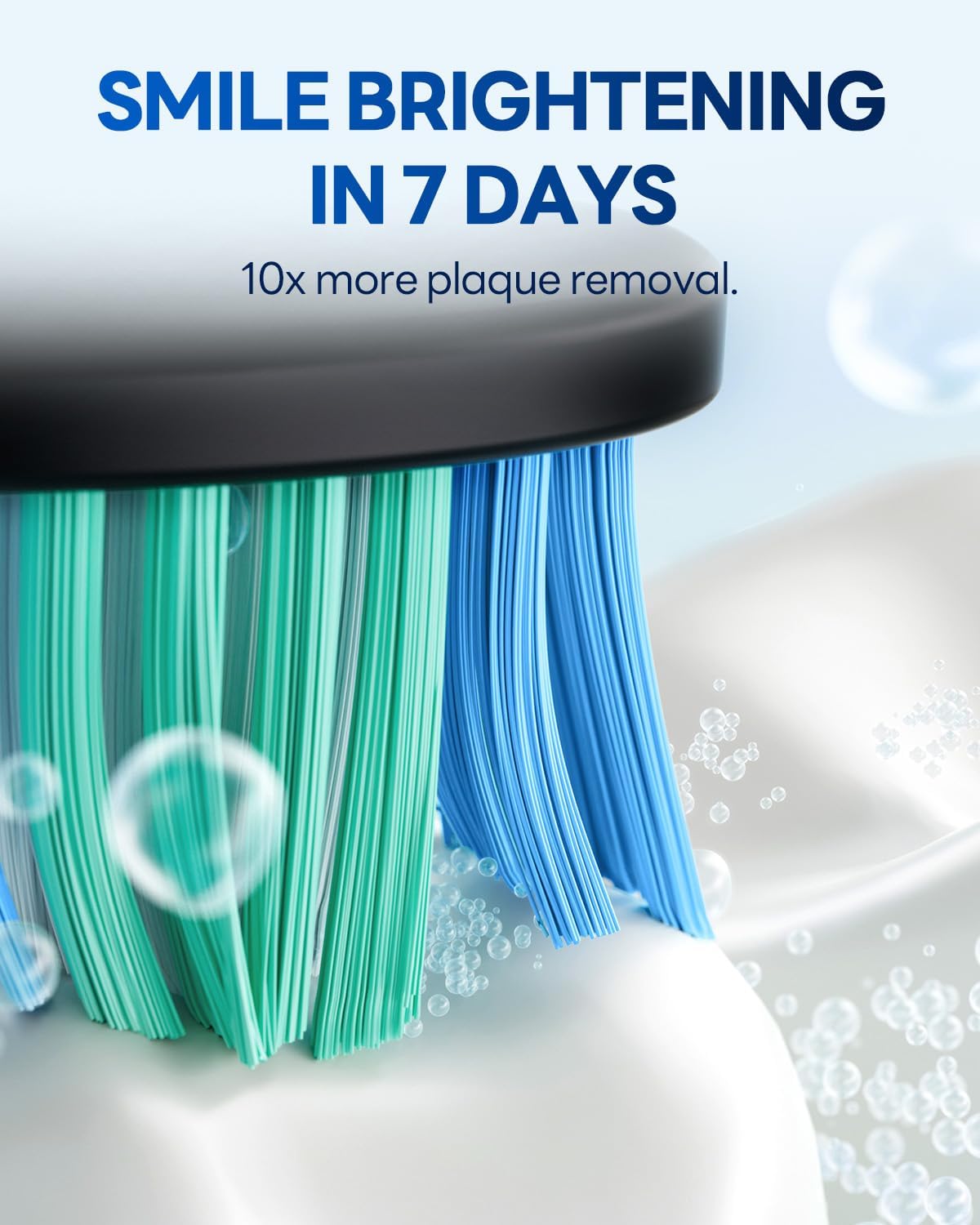Bymore Electric Toothbrush for Adults, Sonic Rechargeable Toothbrush with 8 Brush Heads, 330-Day Battery, 5 Cleaning Modes & 2-Min Timer