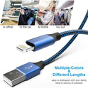 [Apple MFi Certified] 6Pack 3/3/6/6/6/10 FT iPhone Charger Nylon Braided Fast Charging Lightning Cable Compatible iPhone 14 Pro/13 mini/13/12/11 Pro
