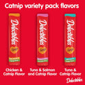 Delectables Squeeze Up Catnip Variety Pack, Creamy Squeezable Puree, Lickable Wet Cat Treats, Grain Free, No Added Fillers, No by-Products, No Added