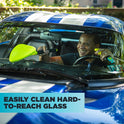 Invisible Glass 95160 Reach & Clean Glass Windshield Cleaner Tool Kit With Extendable Handle, (2) Reusable Quick Change Microfibers, and Storage Bag
