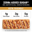 KIND ZERO Added Sugar Bars, Variety Pack, Dark Chocolate Nuts & Sea Salt, Caramel Almond & Sea Salt, Peanut Butter Dark Chocolate, Keto Friendly