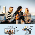 71" Phone Tripod & Selfie Stick, All in One Extendable Cell Phone Tripod with Wireless Remote, Tripods Stand for iPhone & Travel Selfie Stick 360°