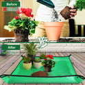 Repotting Mat for Indoor Plant Transplanting and Mess Control 27"x 27" Thickened Waterproof Potting Tray Foldable Succulent Potting Mat Portable