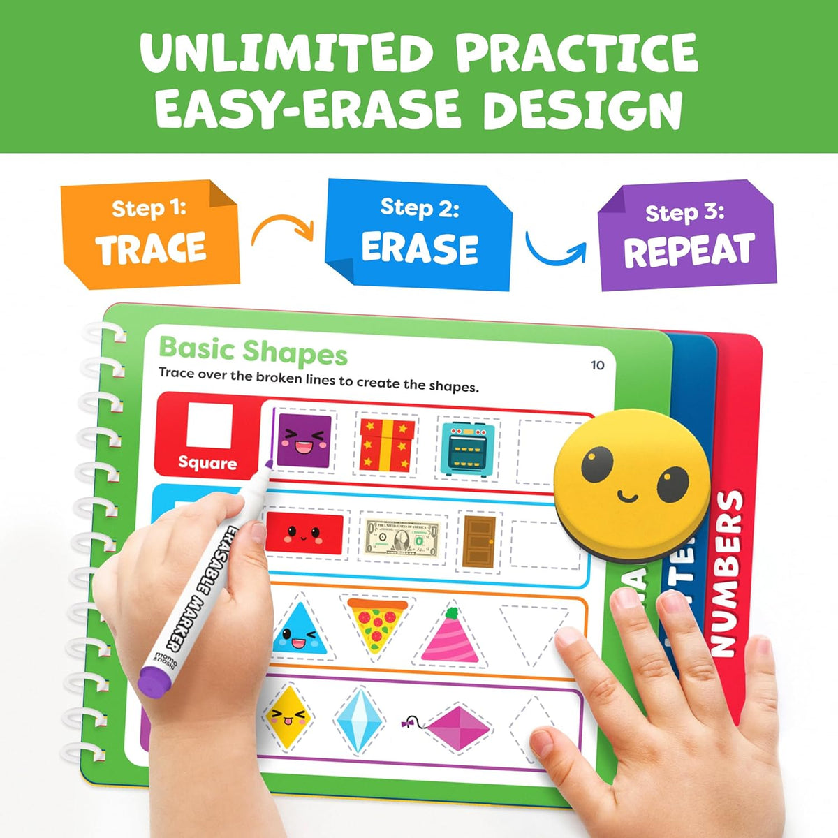 Preschool Learning Activities - Tracing Books for Kids Ages 3-5 - Toddler Handwriting Practice - Letter Tracing for Kids Preschool Kindergarten 3-4