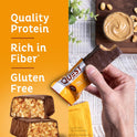Quest Nutrition Crispy Chocolate Peanut Butter Hero Protein Bar, 18g Protein, 1g Sugar, 3g Net Carb, Gluten Free Protein Snack, Keto Friendly, 12