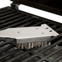 Cuisinart Stainless Steel 16.5" Long Handle Grill Cleaner Brush and Scraper for BBQ, Griddle, Grills, Cookout Tool, Grill Brush for Outdoor Grills