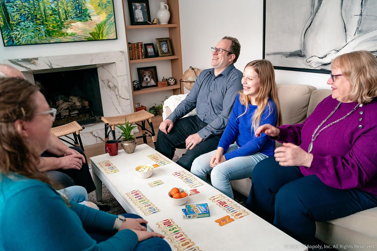 USAOPOLY Flip 7, The Ultimate Blend of Press Your Luck & Strategy, Fast-Paced Addictive Card Game,Quick to Learn & Easy to Teach,Perfect for Game