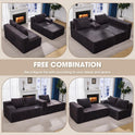 Hobestluk 96” Modular Sectional Sofa Couches L-Shape Couch 3 Seat Modular Sofa Memory Foam Sectional Couches for Living Room, Cloud Couch with
