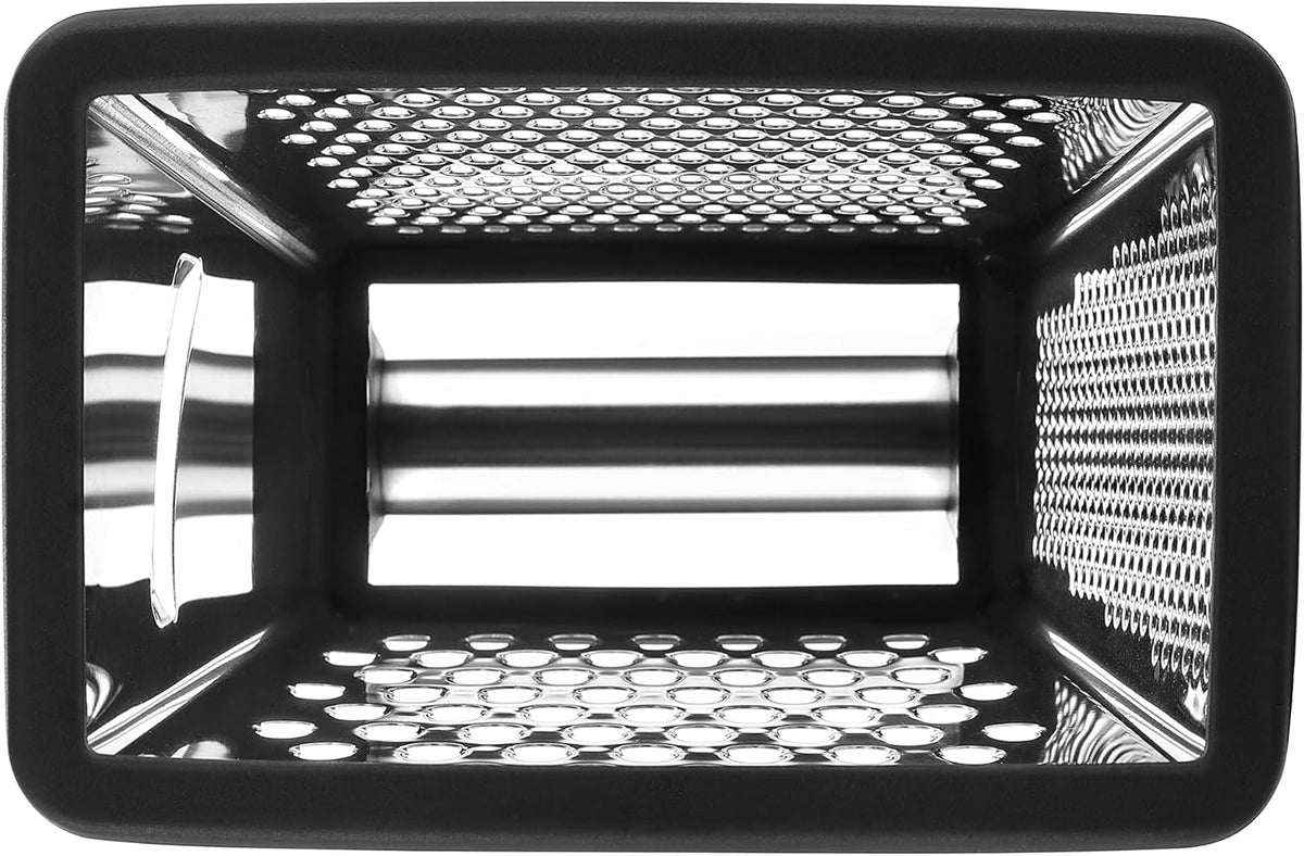 Spring Chef Professional Cheese Grater - Stainless Steel, XL Size, 4 Sides - Perfect Box Grater for Parmesan Cheese, Vegetables, Ginger - Dishwasher