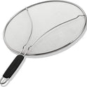 BergKoch Splatter Screen for Frying Pan - 13 Inch Stainless Steel Grease Splatter Guard - Cover Oil Splash when Sizzling Bacon, Cooking Fried Chicken