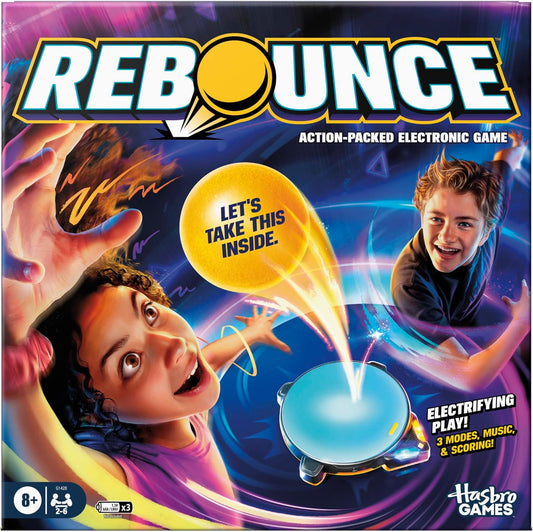 Hasbro Games Rebounce Game | Indoor and Outdoor Electronic Action Game for Kids, Teens, and Adults | Ages 8+ | 2 to 6 Players | 10 Mins. | Family