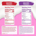 Nature's Garden Probiotic Yoggies Multi Pack, 21oz (Strawberry 15x0.7 oz + Mixed Berry 15x0.7 oz) Yogurt Covered Healthy Snack, High Fiber, Real