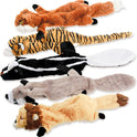 Dog Squeak Toys, No Stuffing Plush Dogs Chew Toy Bundle for Small Medium Large Breed Chewer Tough Durable Squeaky Pet Fetch Puppy Teething Chewing