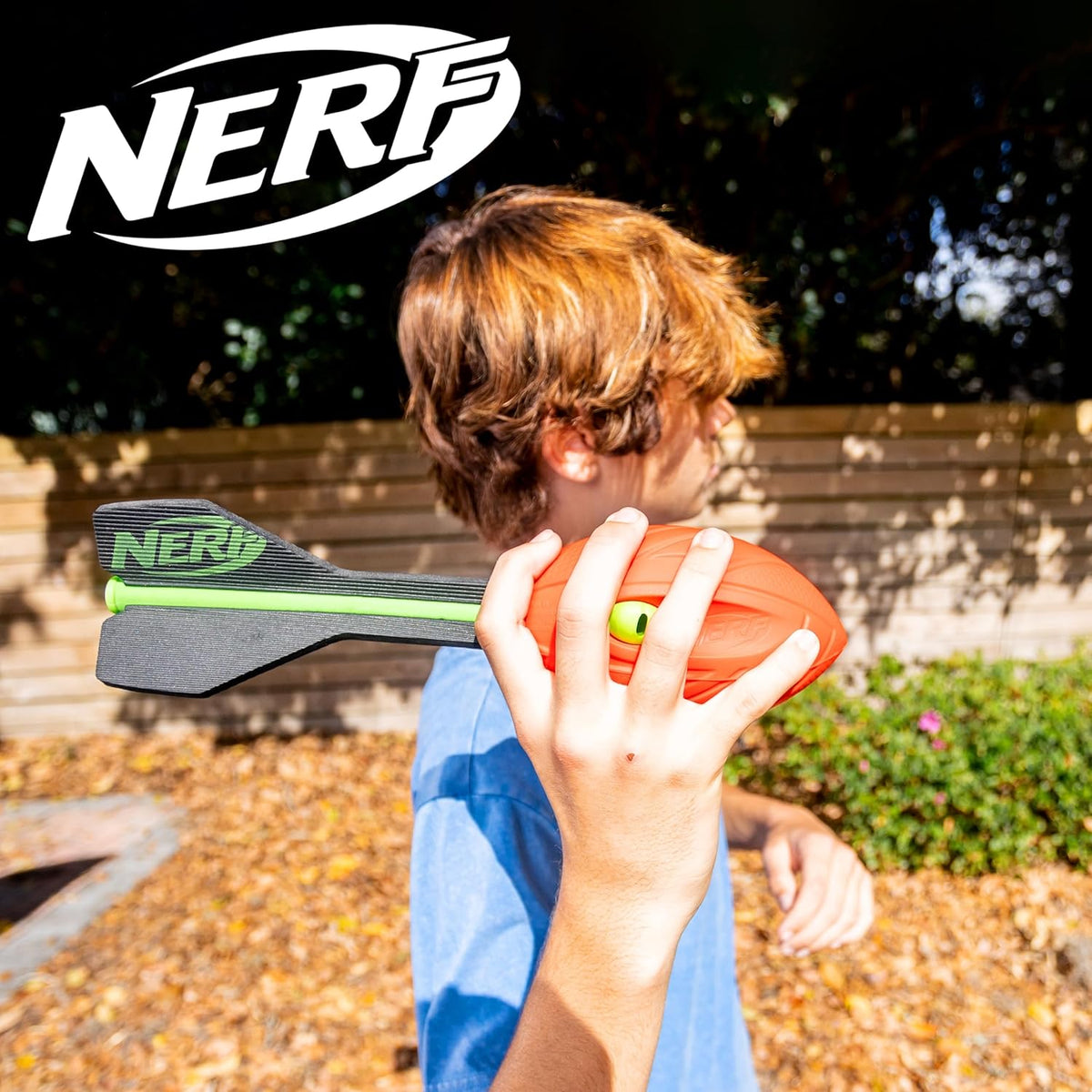 Nerf Vortex Aero Howler Foam Ball, Classic Long-Distance Football, Flight-Optimizing Tail, Whistling Sound, Indoor & Outdoor Fun, Christmas Stocking