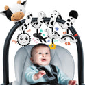 Spiral Car Seat Baby Toys 0-6 Months, Infant Carseat High Contrast Sensory Toys Hanging Stroller Accessories, Newborn Shower Gifts for Baby Boys