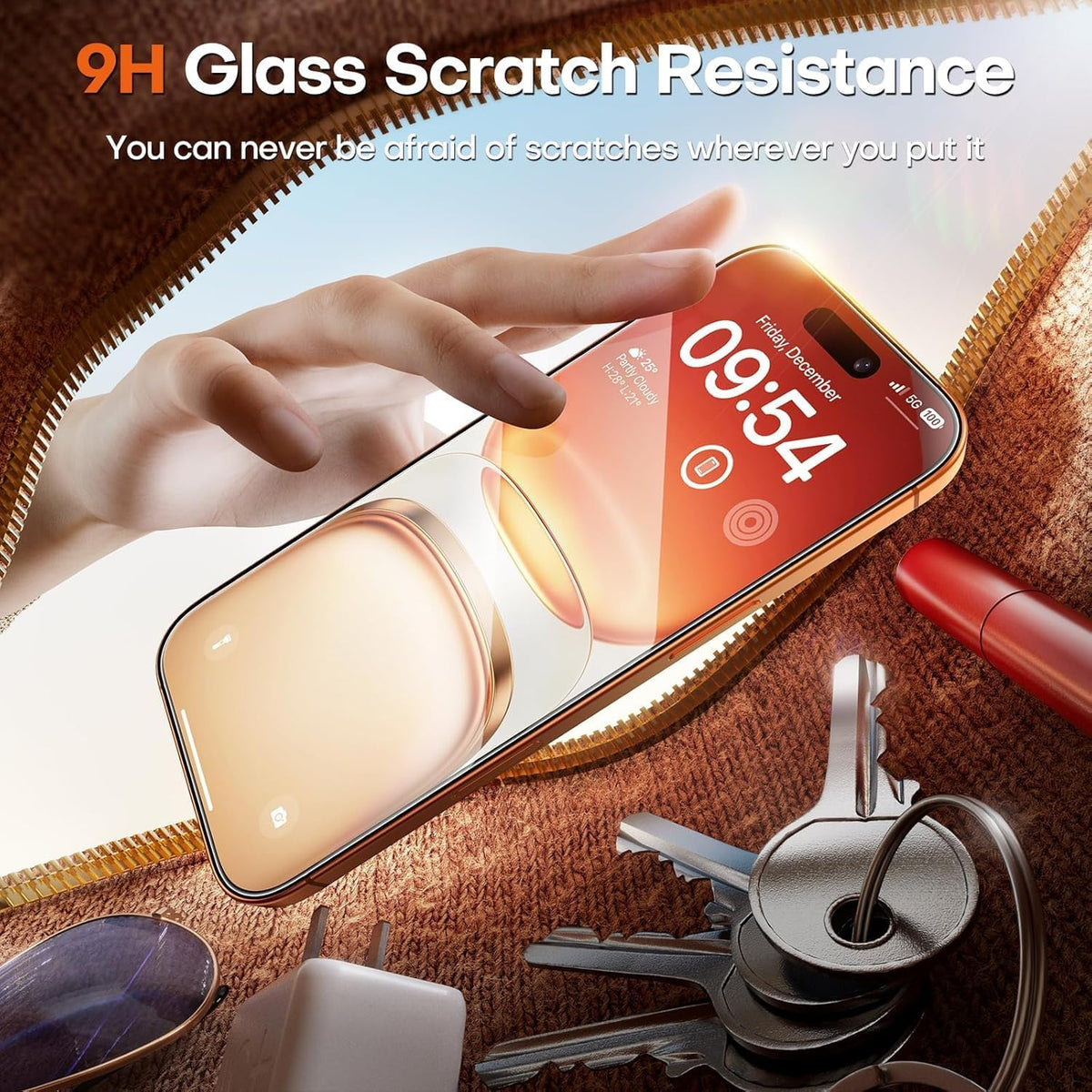 TOCOL for iPhone 17 Pro Max Screen Protector/iPhone 16 Pro Max Screen Protector 6.9-Inch Instant Installation Tempered Glass HD Clear Full Coverage