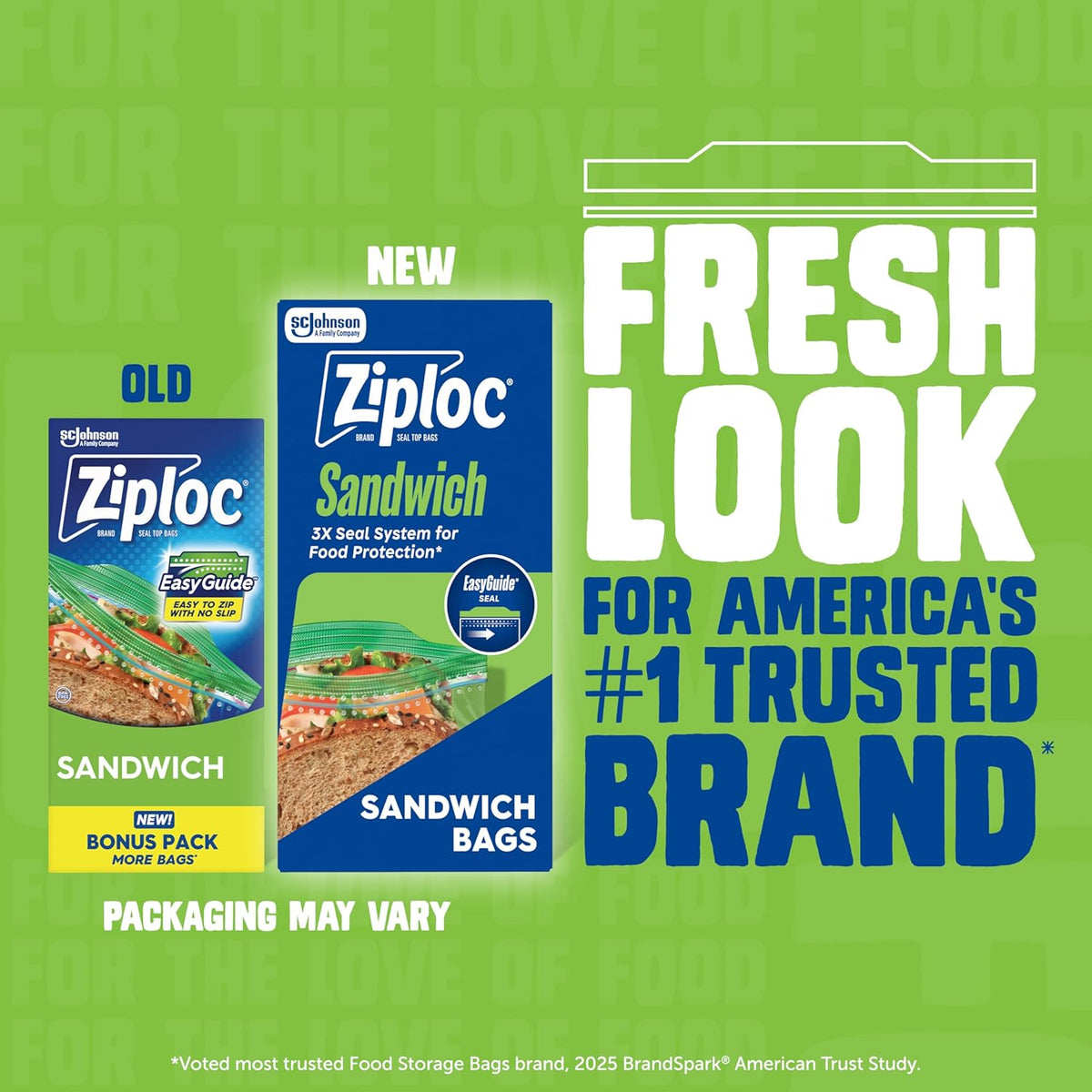 Ziploc Brand 190 Count Storage Bags Variety Pack, 42ct Storage Gallon and 48ct Storage Quart with Stay Open Design, 50ct Sandwich and 50ct Snack with