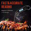 Meat Thermometer Digital, Instant Read Meat ThermometerI for Grill and Cooking, Waterproof Food Thermometer for Kitchen and Outside, BBQ, Turkey