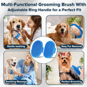 6PCS Pet Grooming Kit for Dogs,Cats and Horses | Dog Washing Gloves | Dog Bath Brush | Dog Bath Gloves | Dog Shampoo Brush | Pet Grooming Gloves