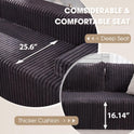 Hobestluk 96“ Modular Sectional Sofa Couches L-Shape Couch 3 Seat Modular Sofa Memory Foam Sectional Couches for Living Room, Cloud Couch with
