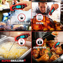 Alpha Grillers Meat Thermometer Digital - Instant Read Food Thermometer for Cooking and Grilling Gifts for Men Valentines Day Gifts for Him Her Mom